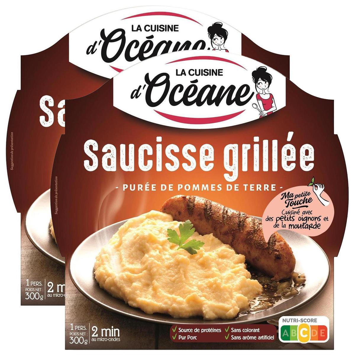 2050000393730 - La Cuisine d'Océane - Saucisse grillée et purée de pomme de terre