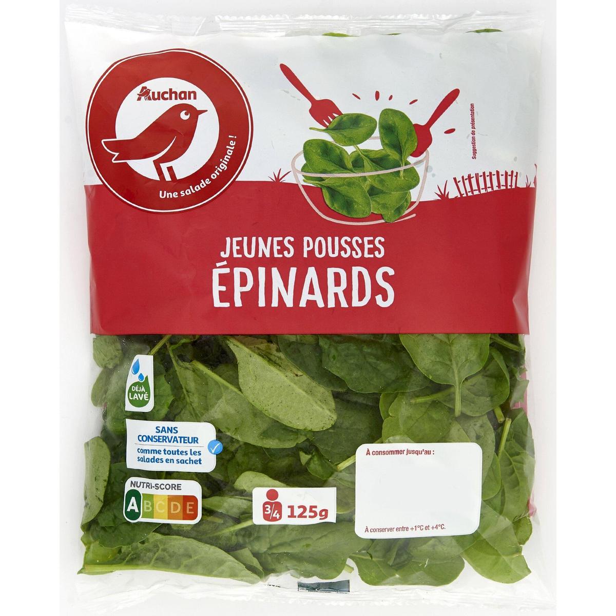 3596710294930 - Auchan - Jeunes Pousses d'epinards
