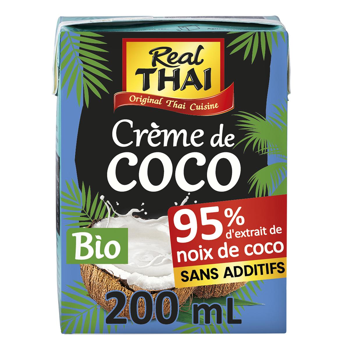 8858135005030 - Real Thaï - Crème de Coco Bio UHT 95% d'extrait de noix de coco