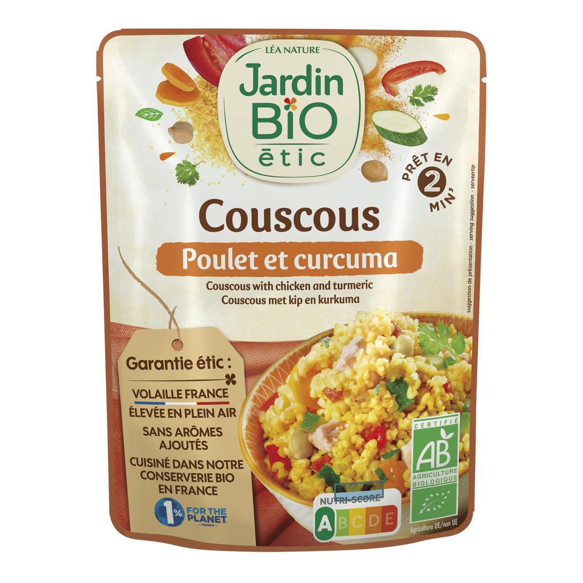 3456300007930 - Jardin Bio Etic - Couscous Poulet Curcuma Bio