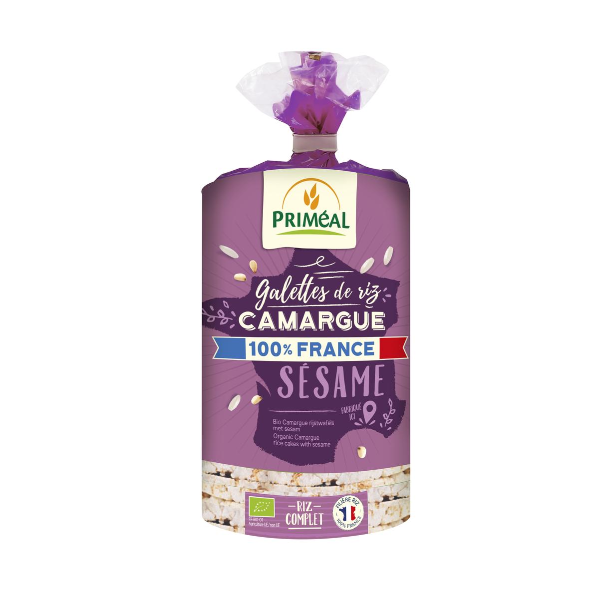 3380380060731 - Priméal - Galettes de riz bio de Camargue au Sésame
