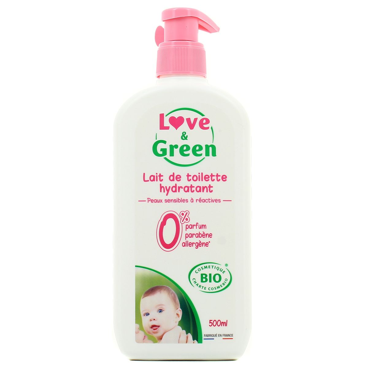 Achat / Vente Love & Green Lait de toilette hydratant bébé Bio, 500ml