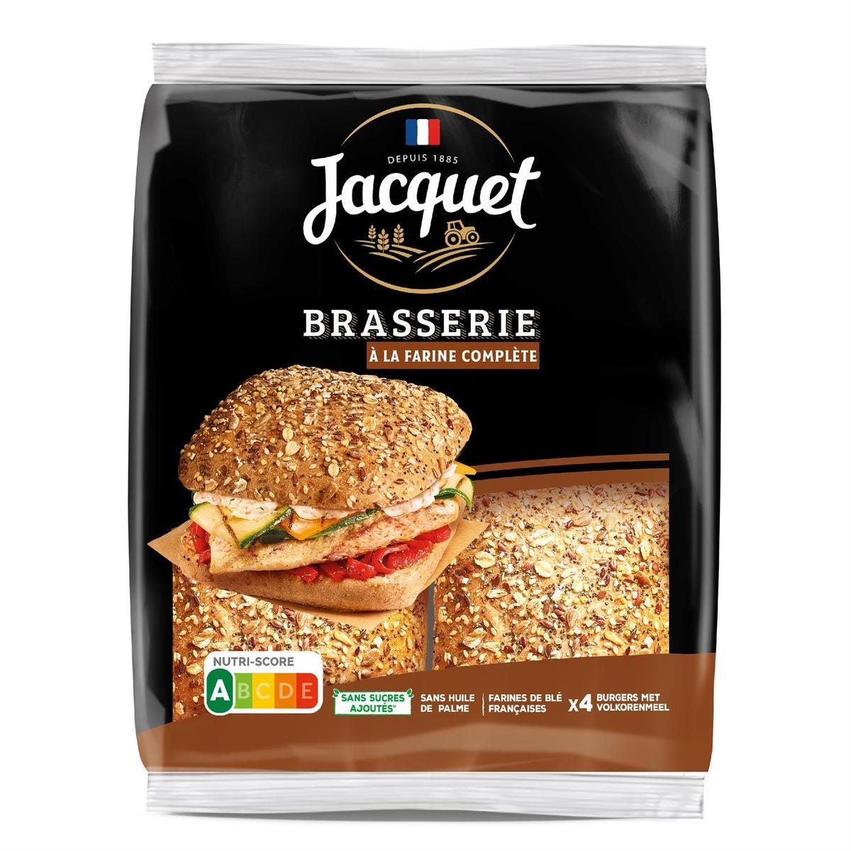3029330072331 - Jacquet - Pain Burger Brasserie à la Farine Complète
