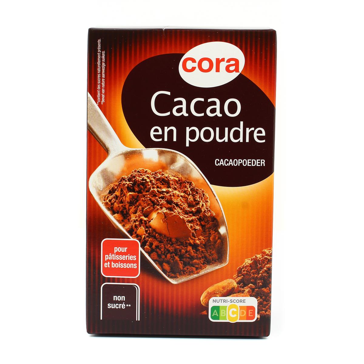 Livraison à domicile Cora Cacao en poudre non sucre, 250g