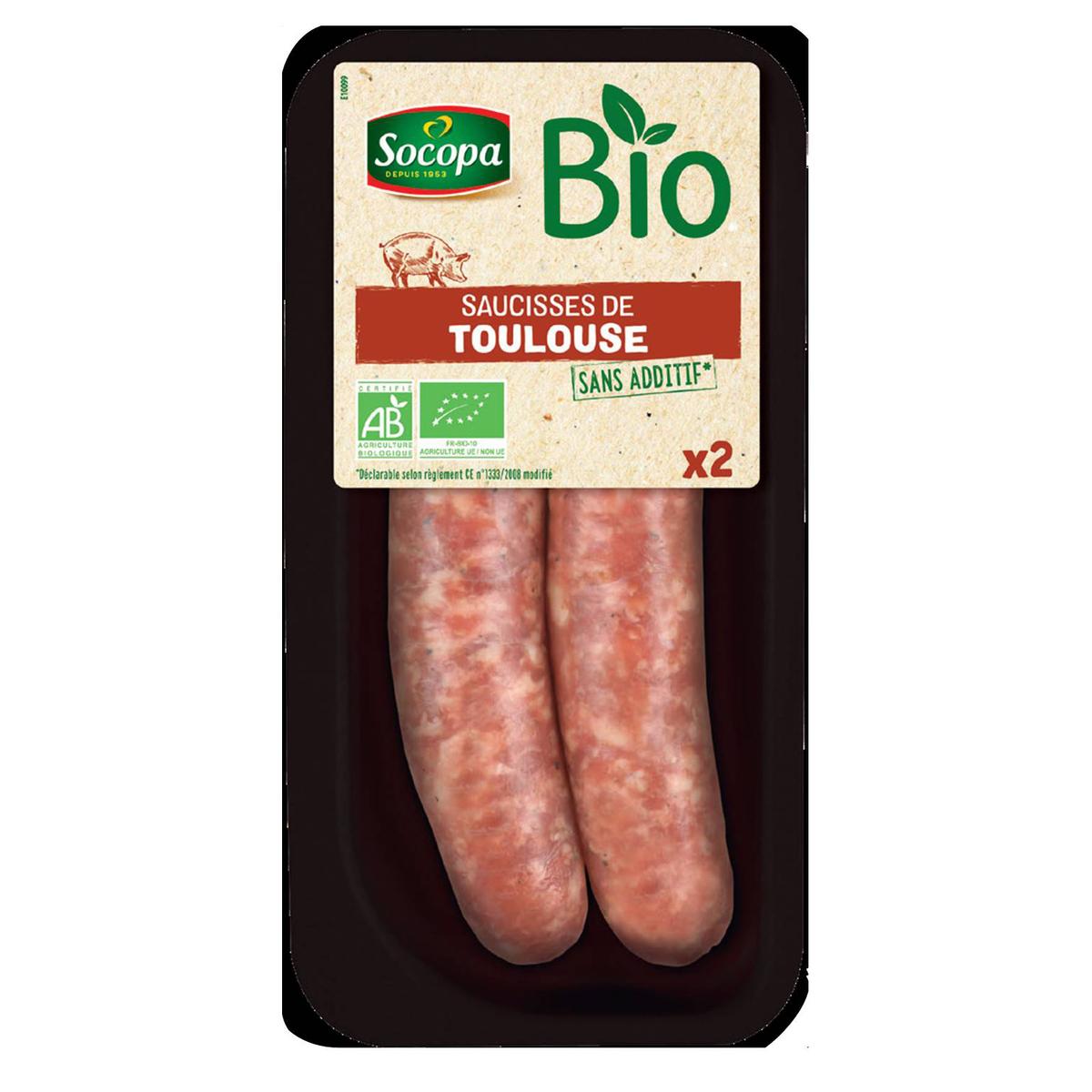 Socopa Saucisse De Toulouse Bio 200g Houra Fr