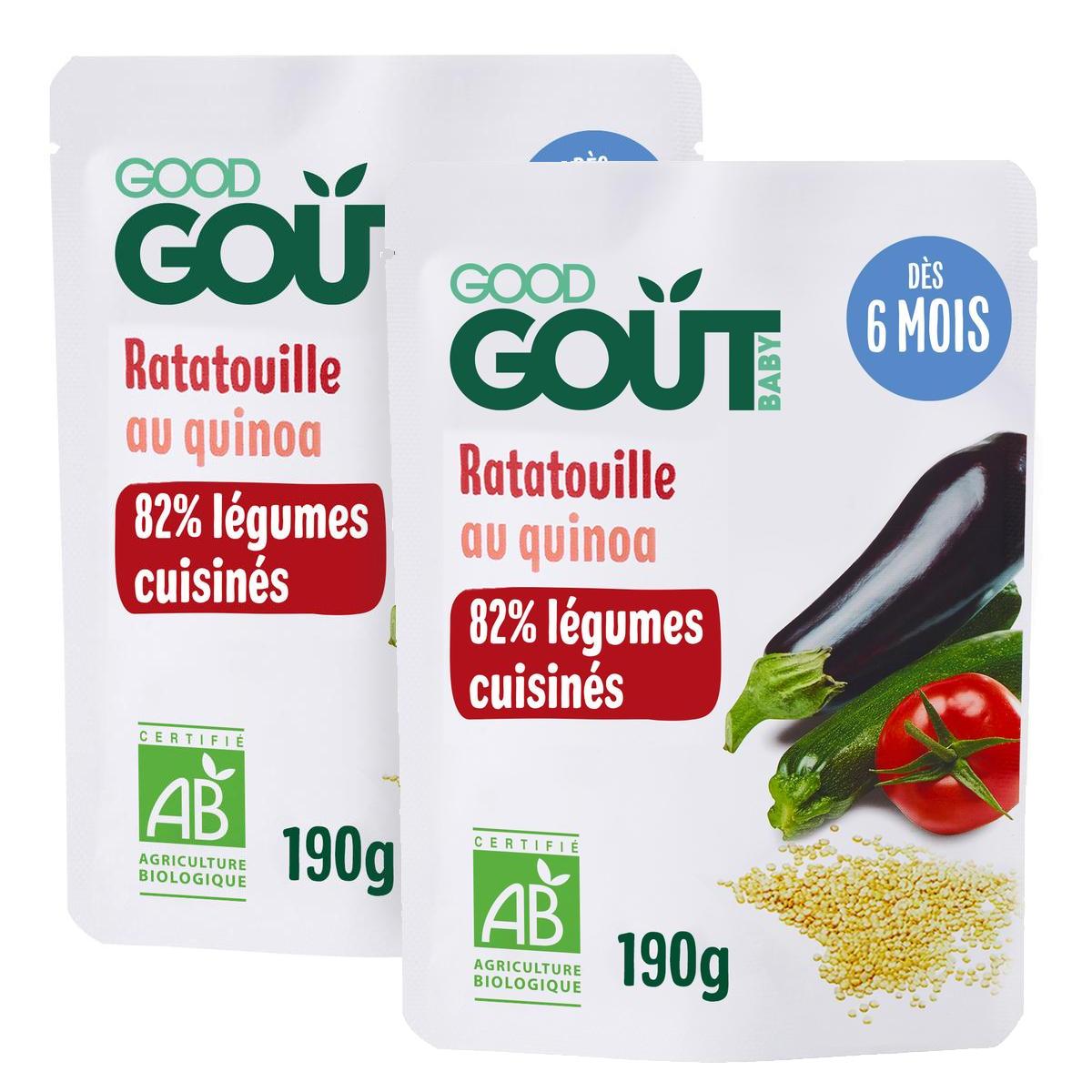 2050000394331 - Good Goût - Ratatouille au Quinoa Bio Sachet Bébé Dès 6 mois