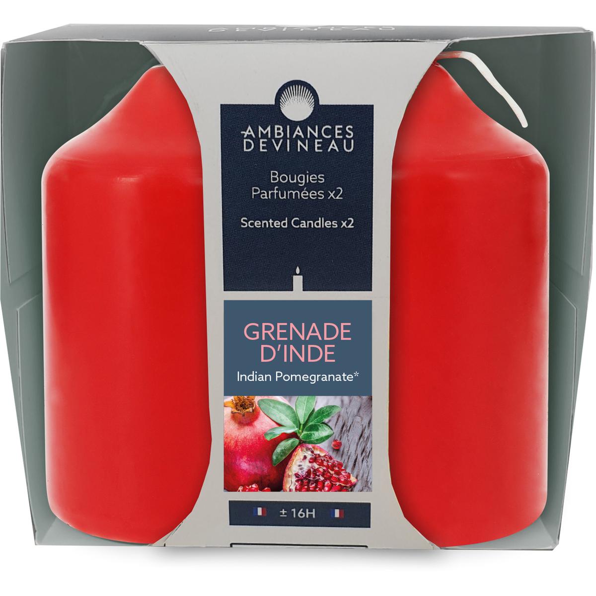 3482356614631 - Ambiances Devineau - Bougies parfumés parfum Grenade Inde