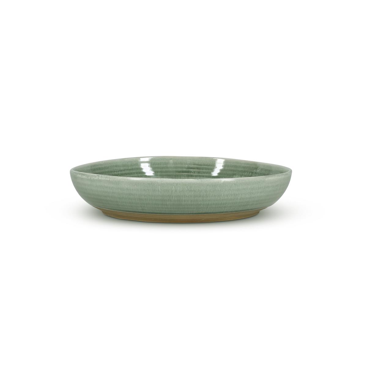 5410595775231 - Collection Caméo - Plat à servir 28xH6cm vert Cameo