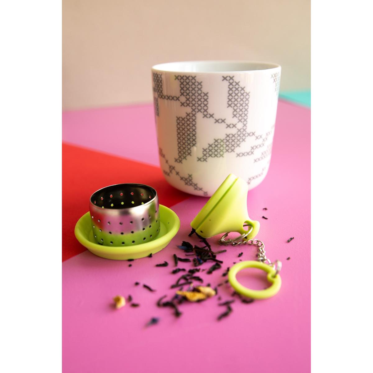 5420059825631 - Dotz - Infuseur à thé en inox et silicone Vert