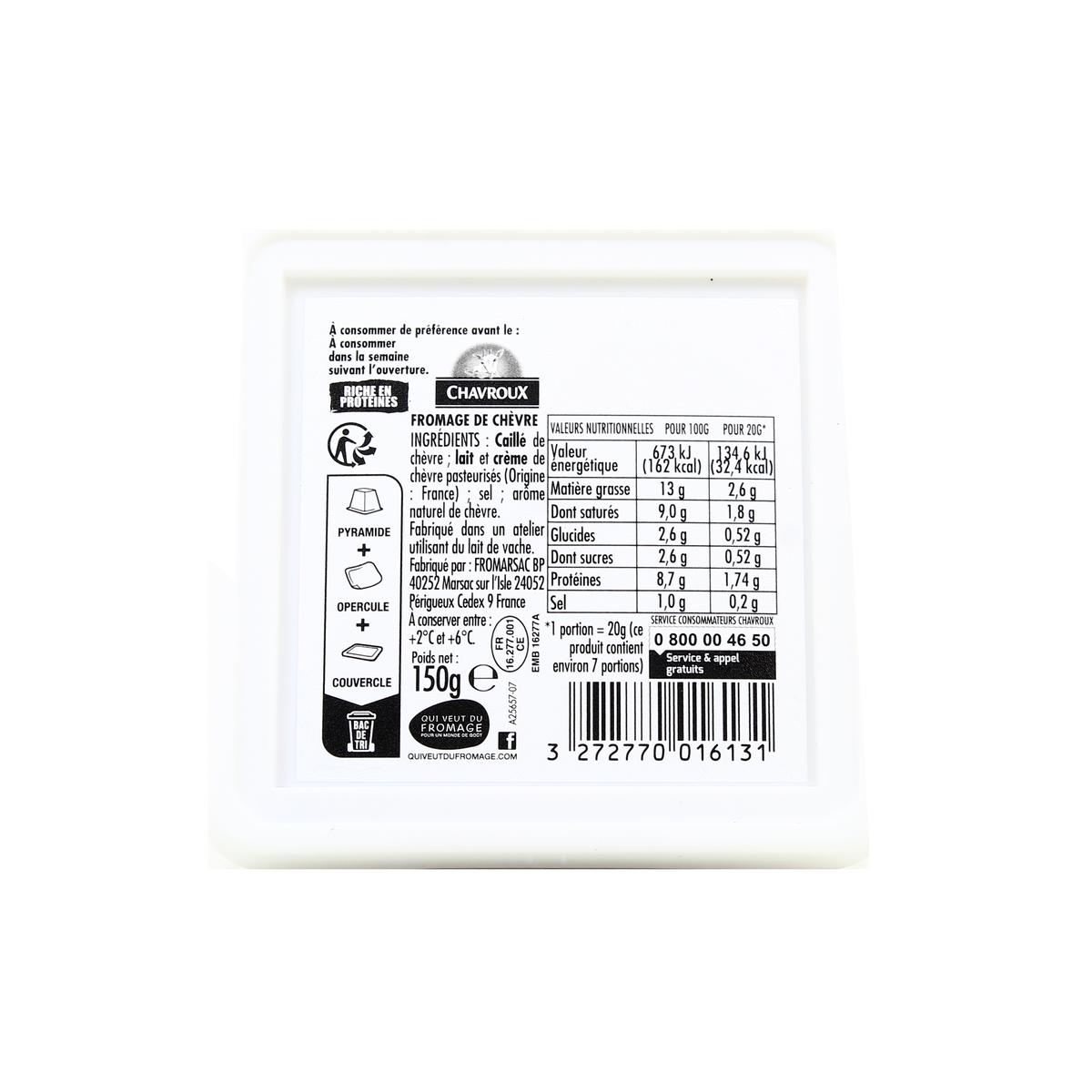 3272770016131 - Chavroux - Fromage de chèvre