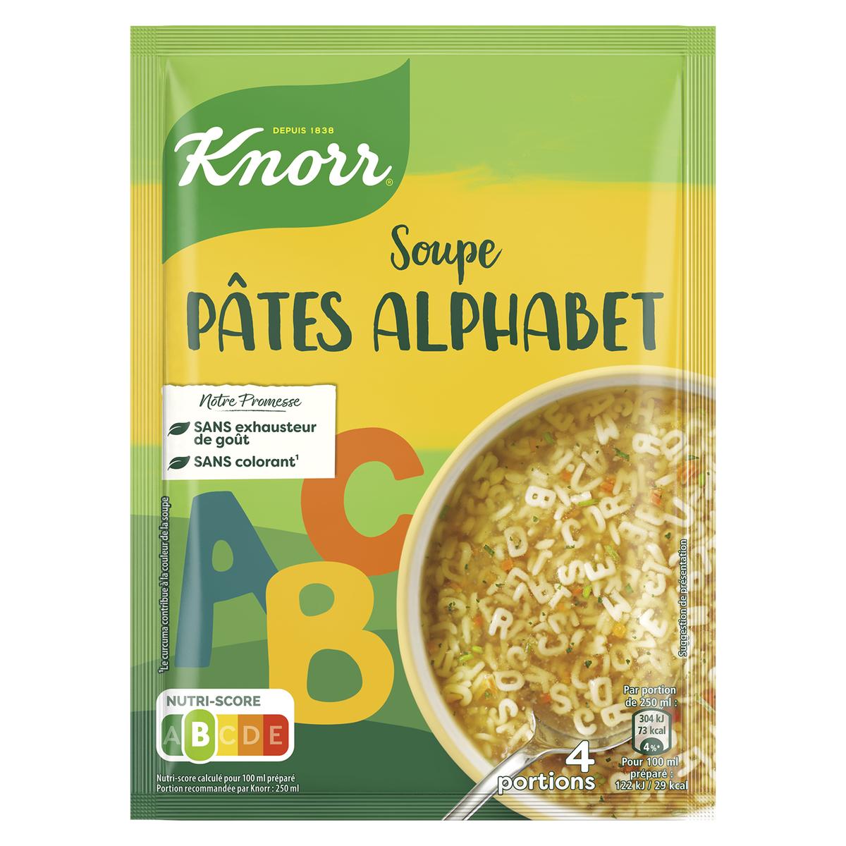 Livraison à domicile Knorr Soupe Pâtes Alphabet déshydratée, 82g