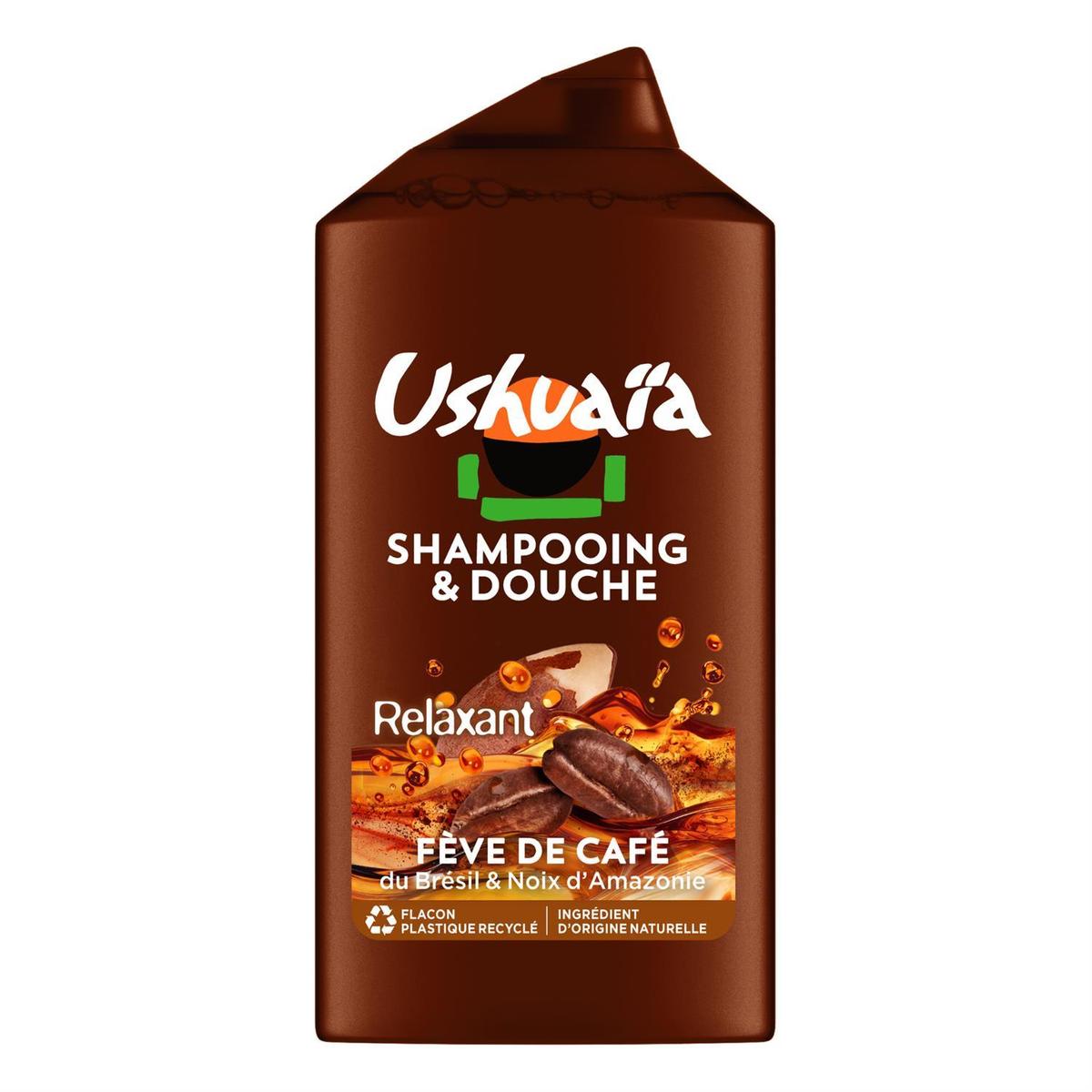 3600551160832 - Ushuaïa - Shampooing Relaxant à la Fève de Café du Brésil et Noix d'Amazonie
