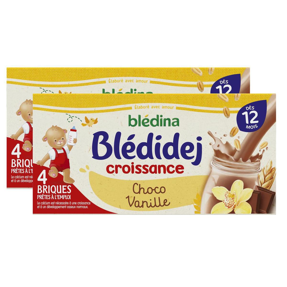 2050000394232 - Blédina - Blédi'dej - Céréales lactées Choco Vanille Brique Bébé Dès 12 mois
