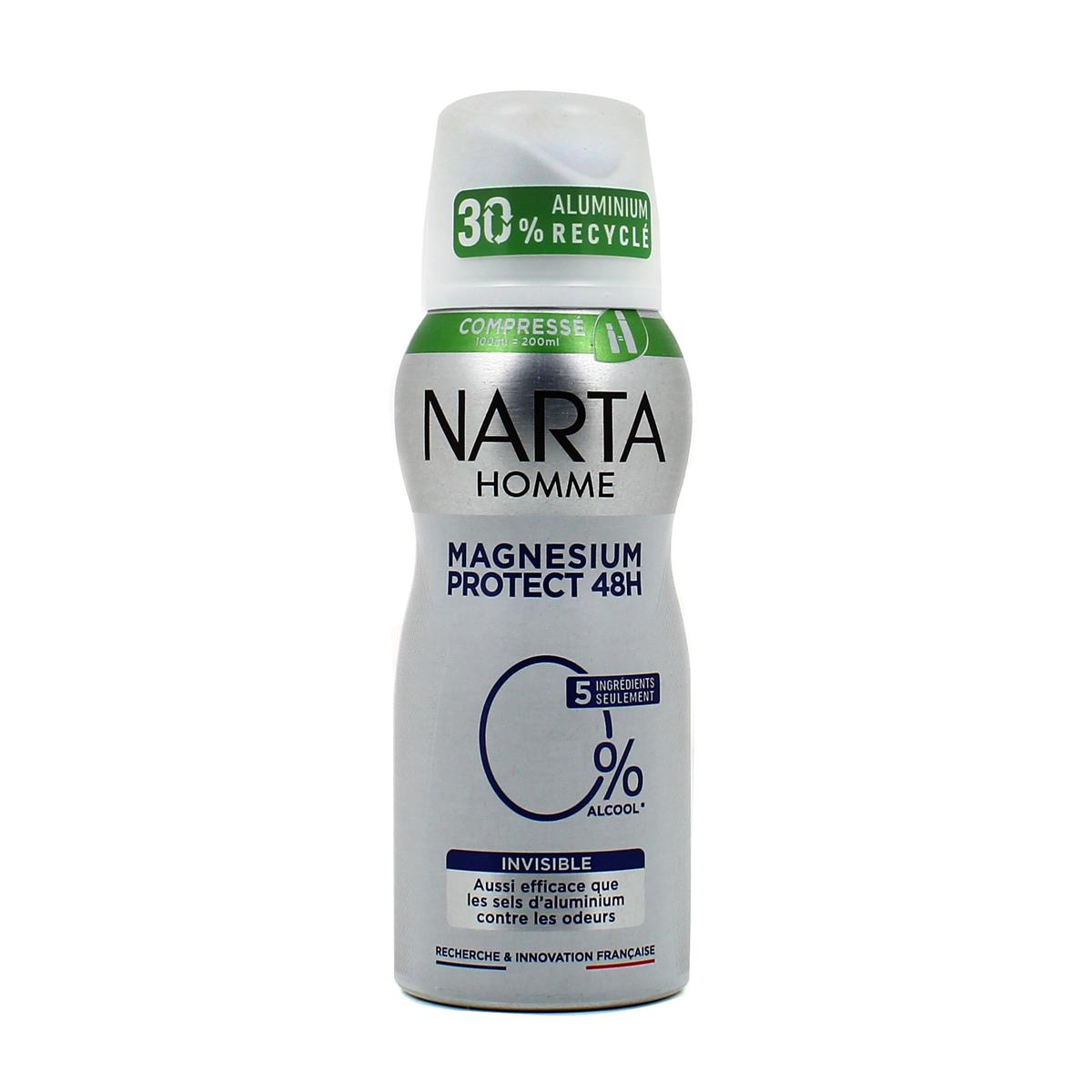 3600551146232 - Narta Homme - Déodorant Homme Invisible Magnesium Protect 48H
