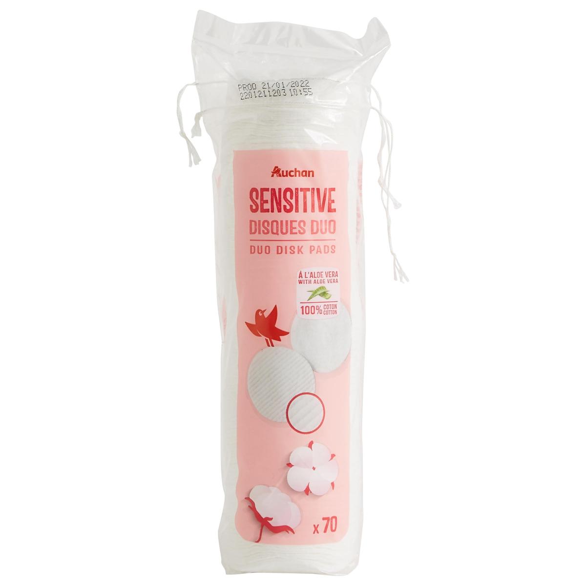 3245678667132 - Auchan - Sensitive cotons disques à démaquiller