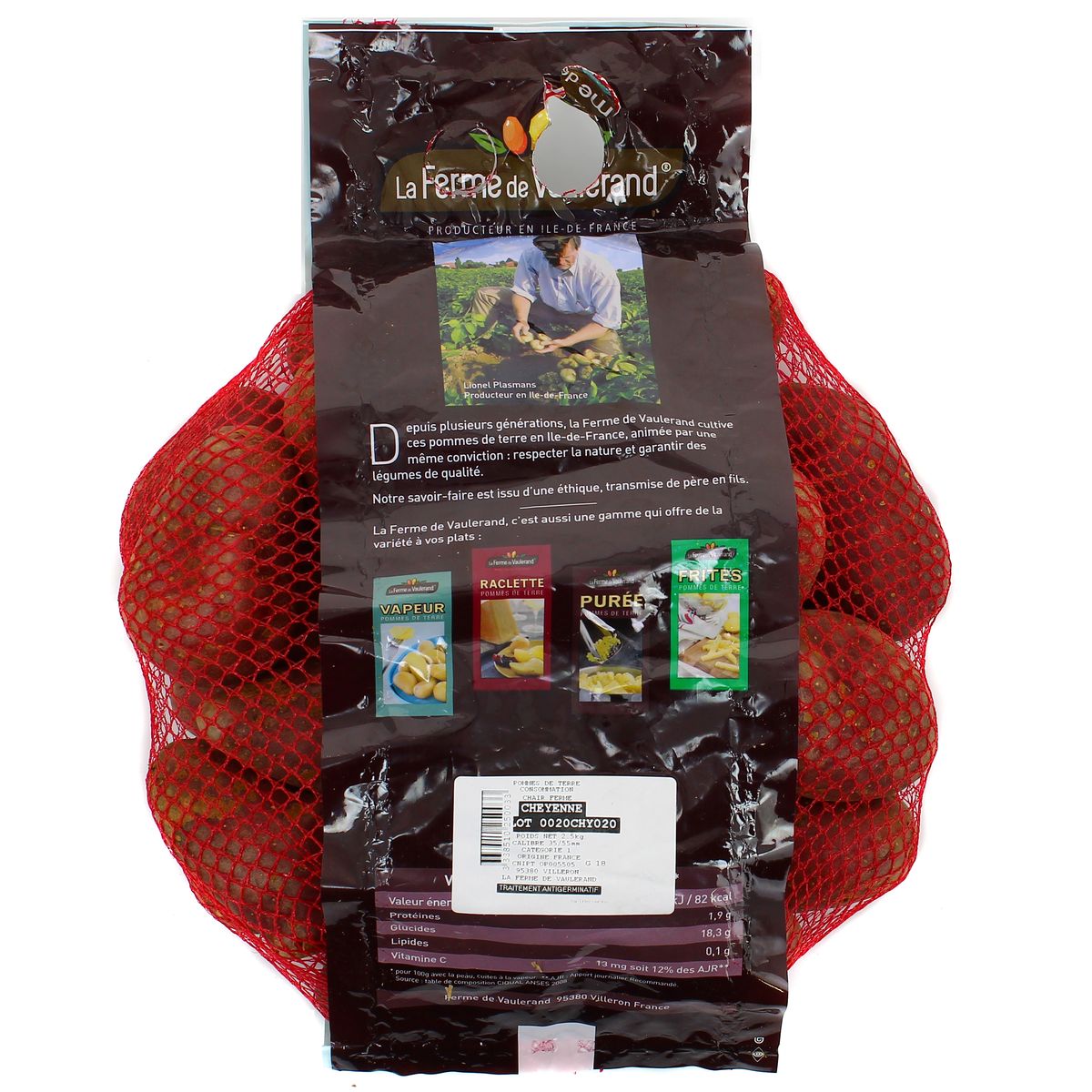 3338510250033 - Ferme de Vaulerand - Pommes de Terre VAPEUR ROUGE
