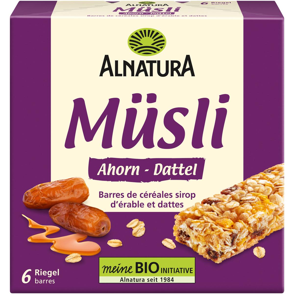 4104420221833 - Alnatura - Barre de muesli érable et dattes bio