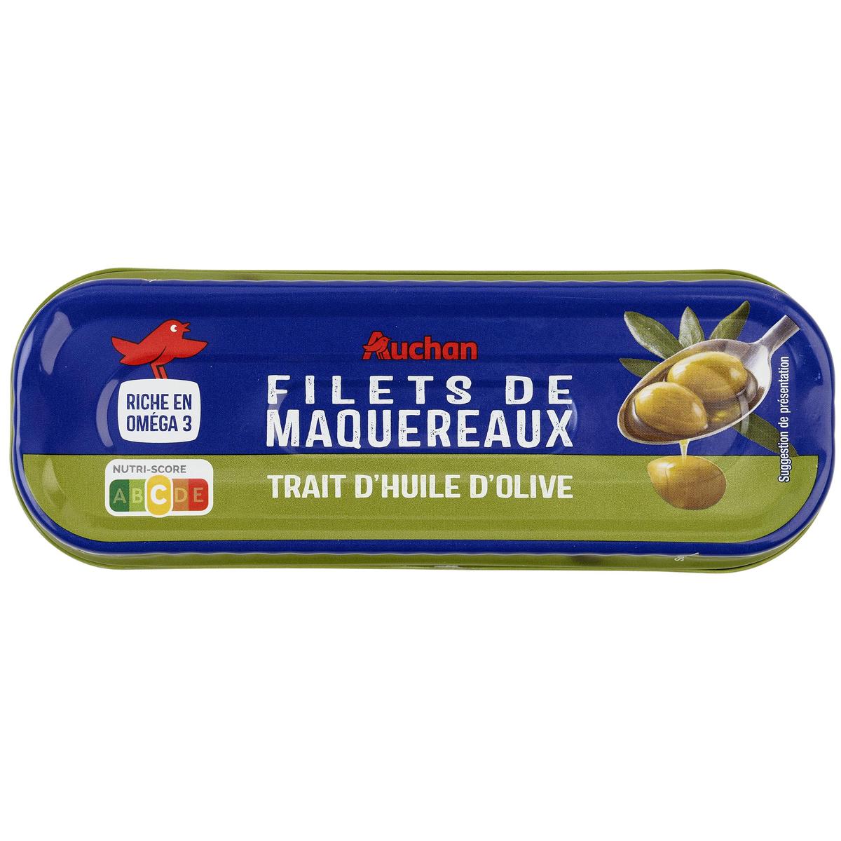 3596710491933 - Auchan - Filets de maquereaux avec un trait d'huile d'Olive