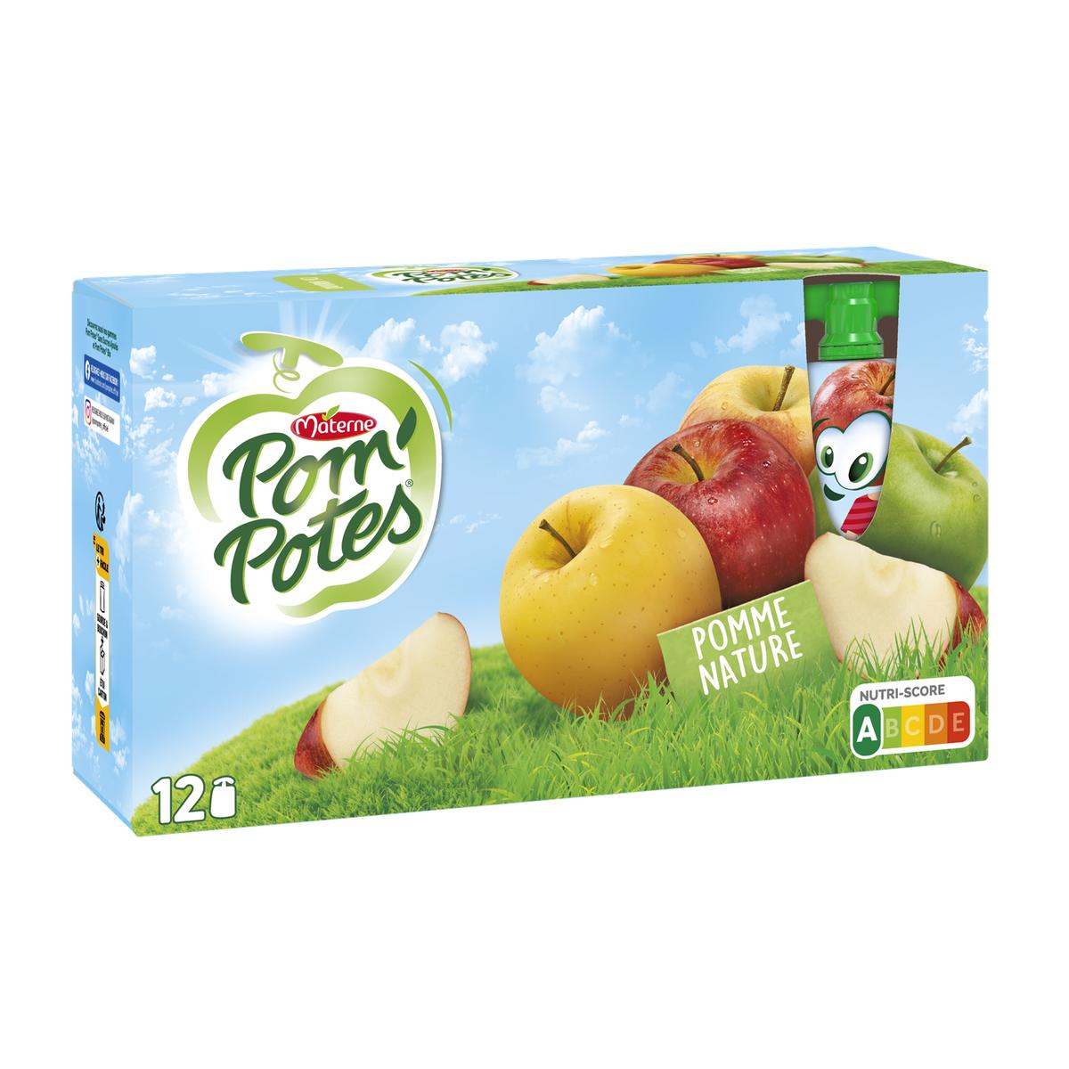3021762412433 - Pom Potes - Pomme Nature allégée en sucre