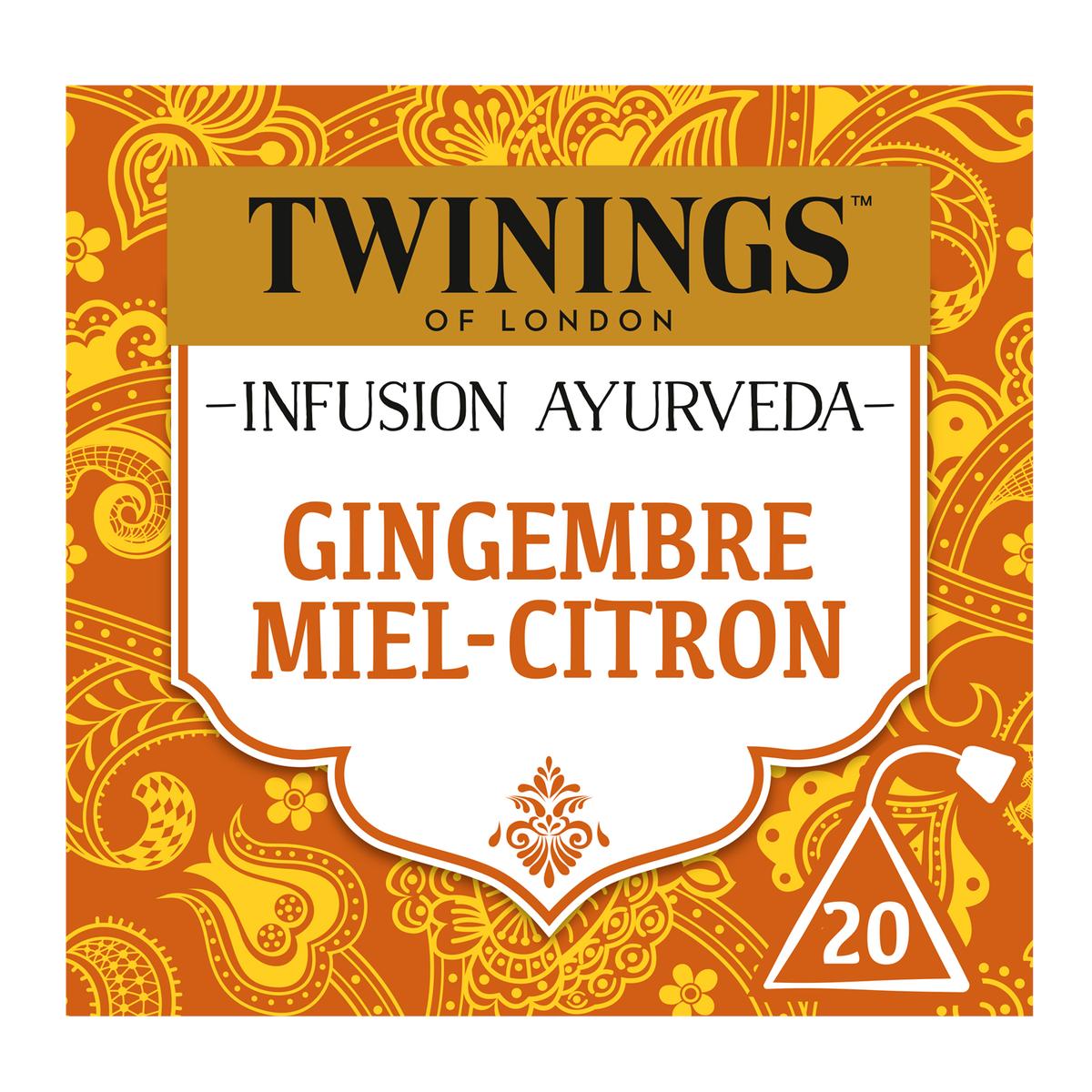 5055953903033 - Twinings - Infusion Ayurveda Gingembre Miel Citron