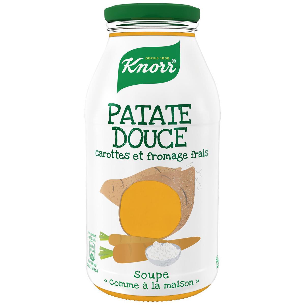 8717163793633 - Knorr - Soupe Patate Douce, Carottes et Fromage Frais - Comme à la maison