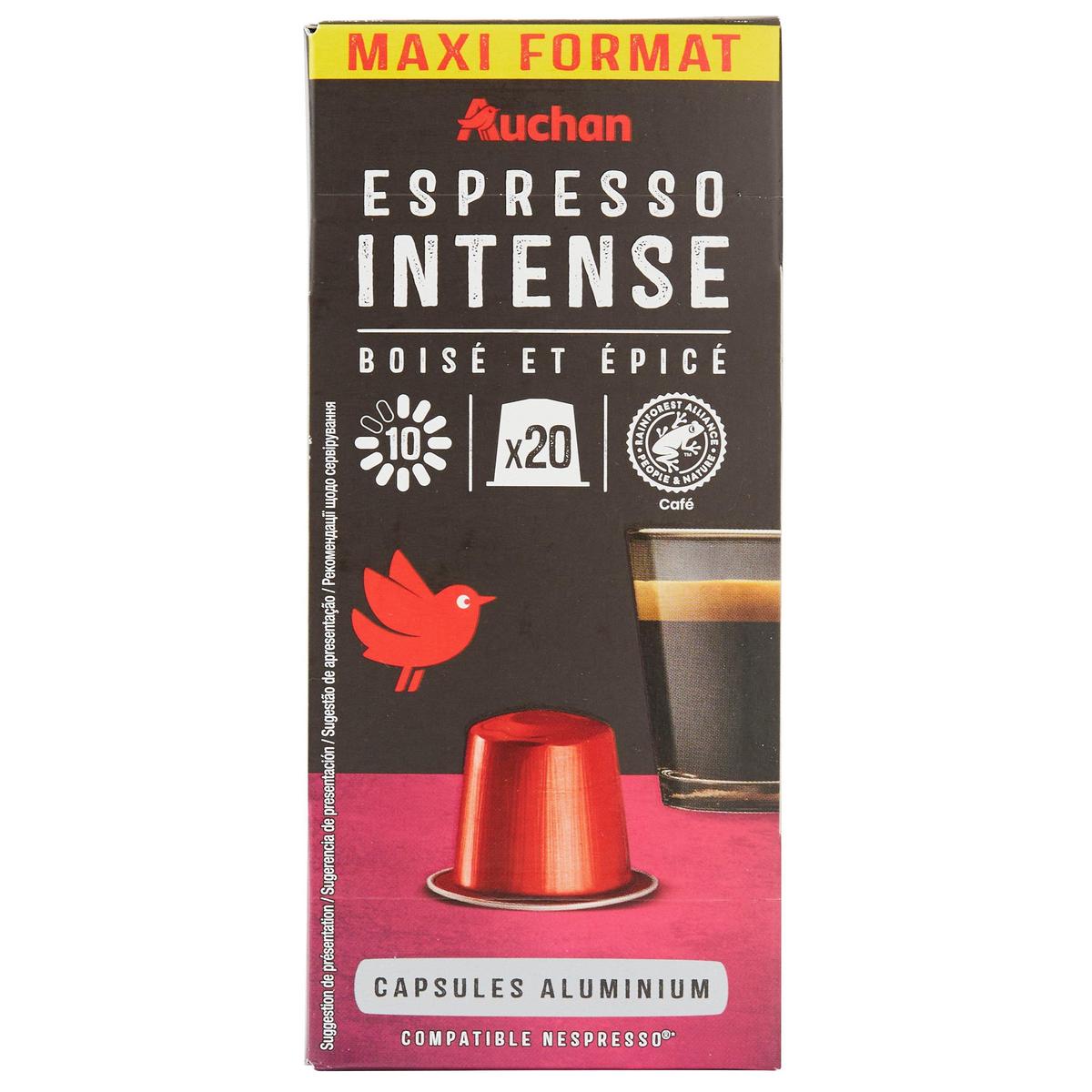 3245678093733 - Auchan - Capsules de café espresso intense