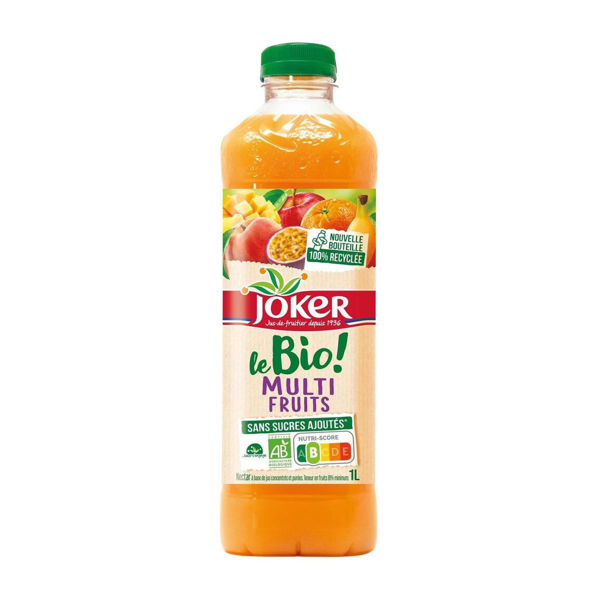 3123349014433 - Joker - Le Bio Multifruit sans sucres ajoutés