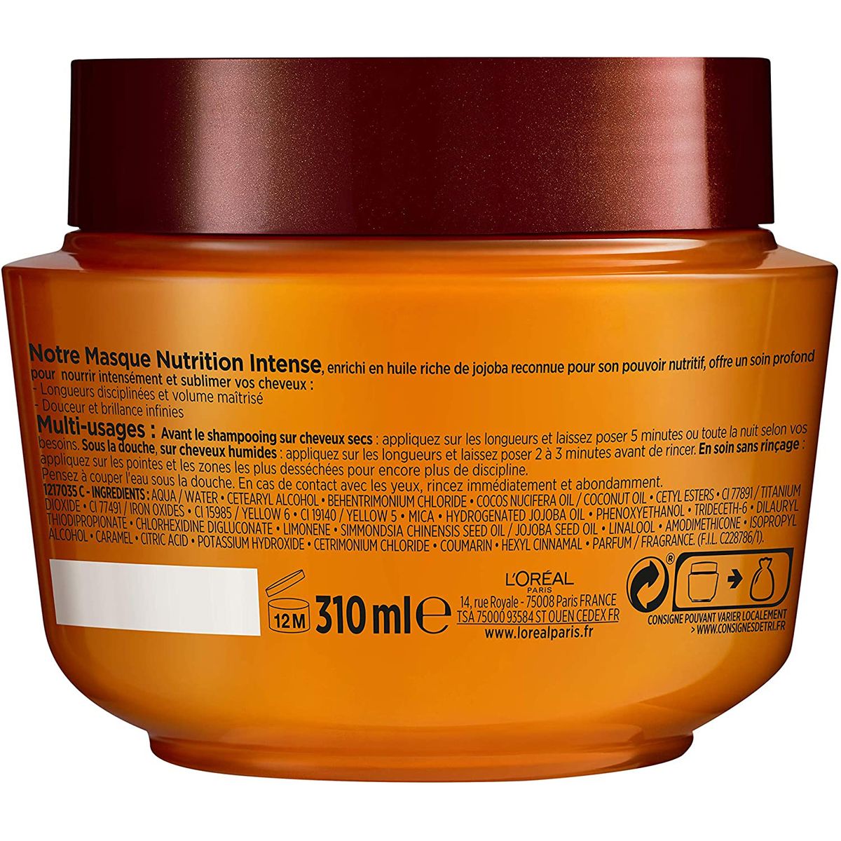 3600523925933 - Elsève - Masque nutrition intense - Huile Extraordinaire Jojoba
