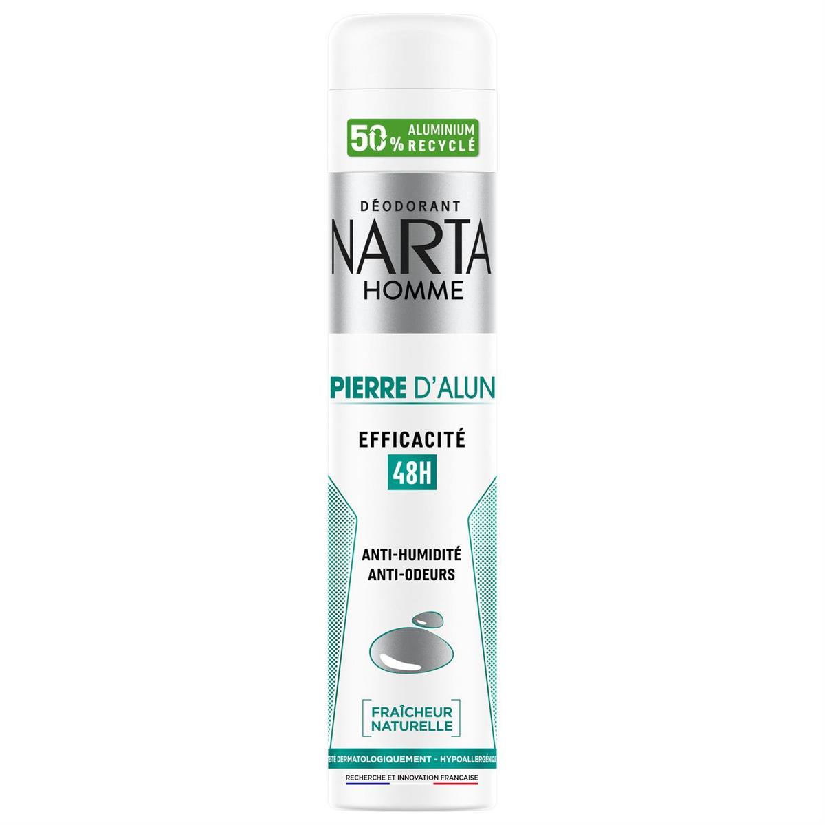3600551146133 - Narta Homme - Déodorant Homme Pierre d'Alun 48h