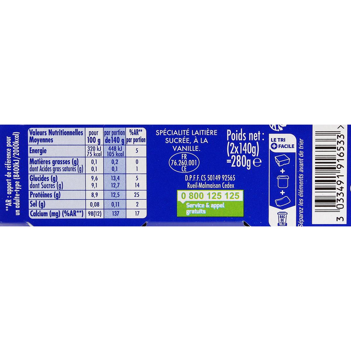 3033491916533 - Les Danone Du Monde - Skyr Vanille 0%mg