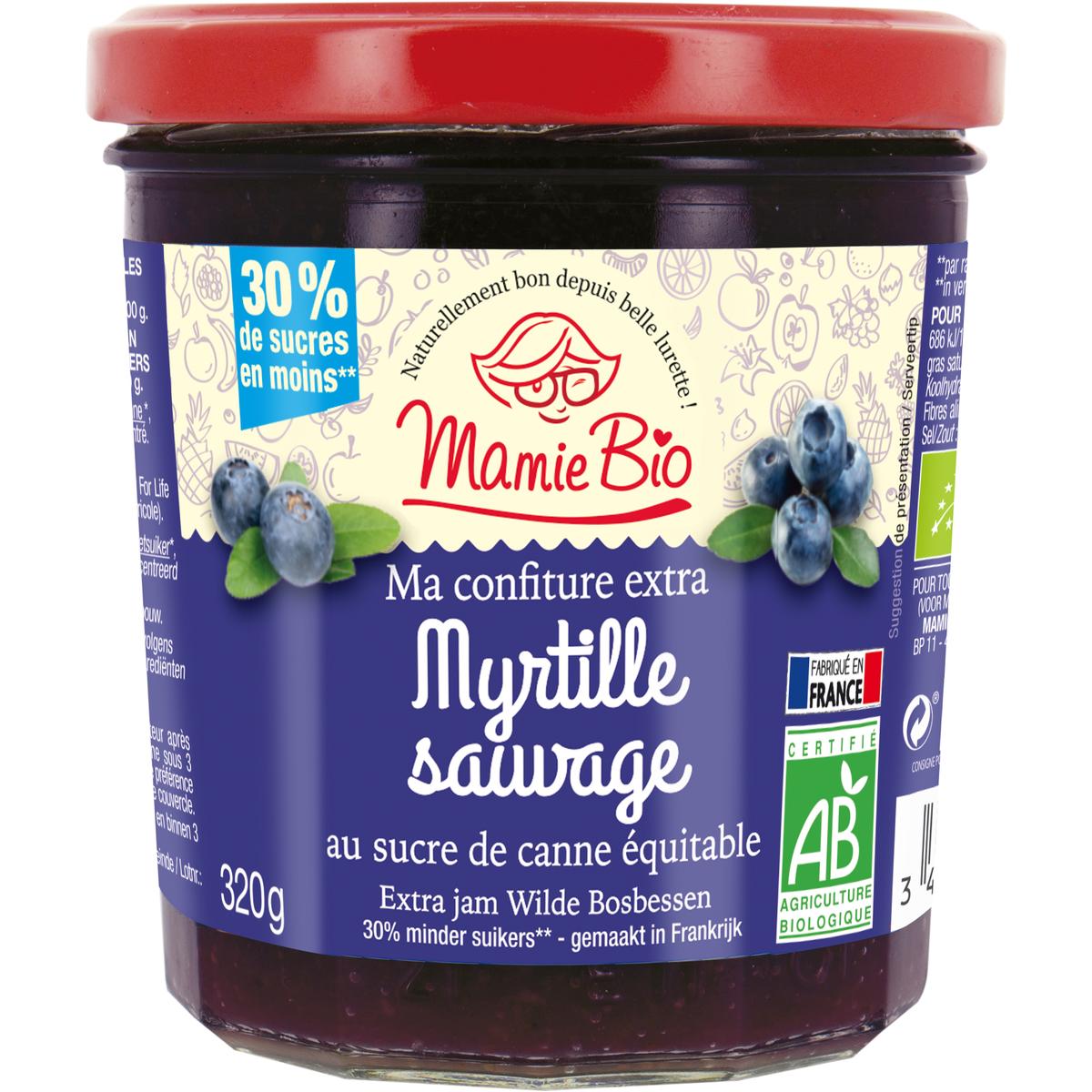 3456300006933 - Mamie Bio - Confiture extra de Myrtille bio