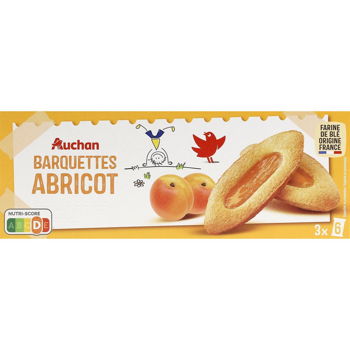 3596710387533 - Auchan - Barquettes goût abricot