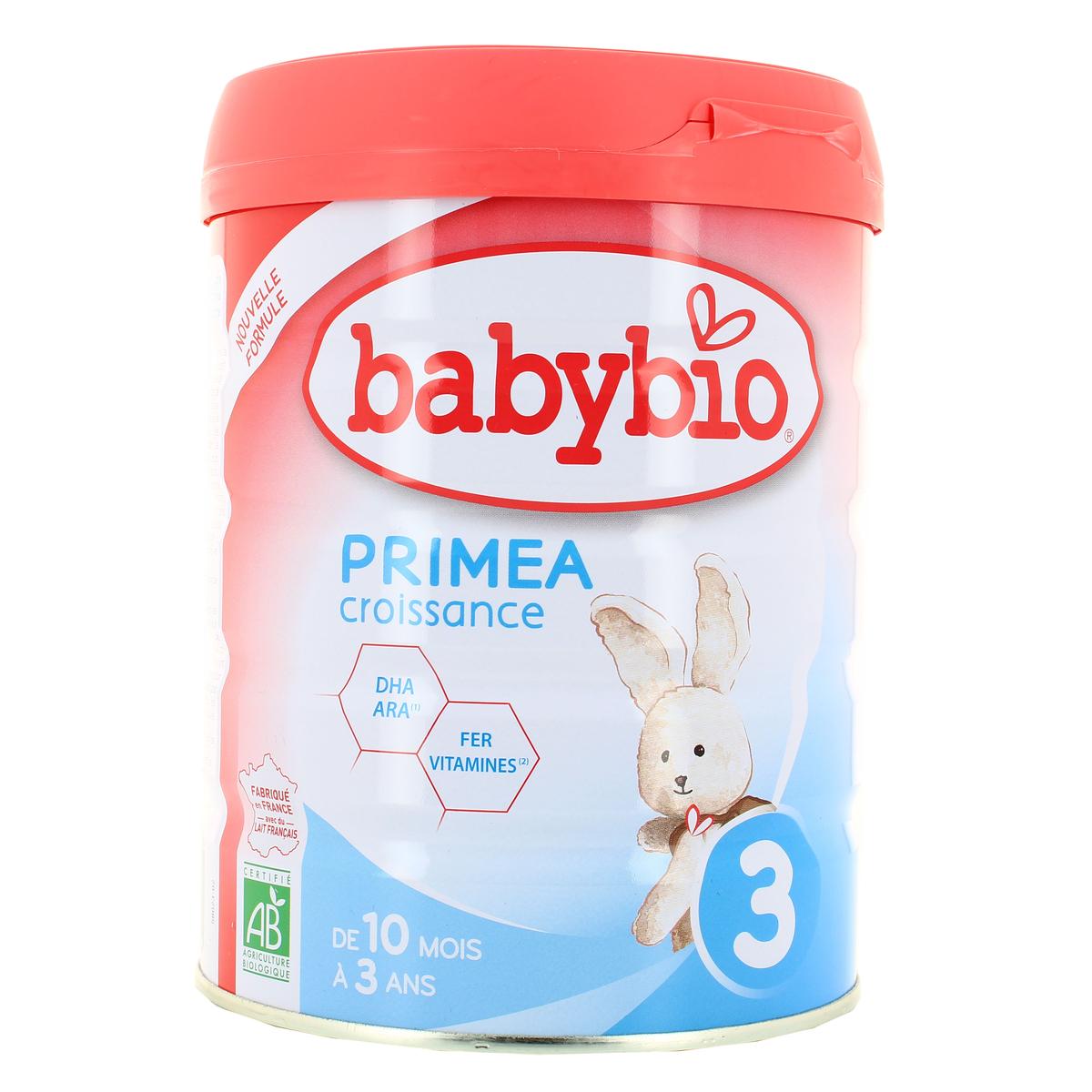 Achat Babybio Primea 3 Classique Au Lait De Vache Francaise Bio 800g