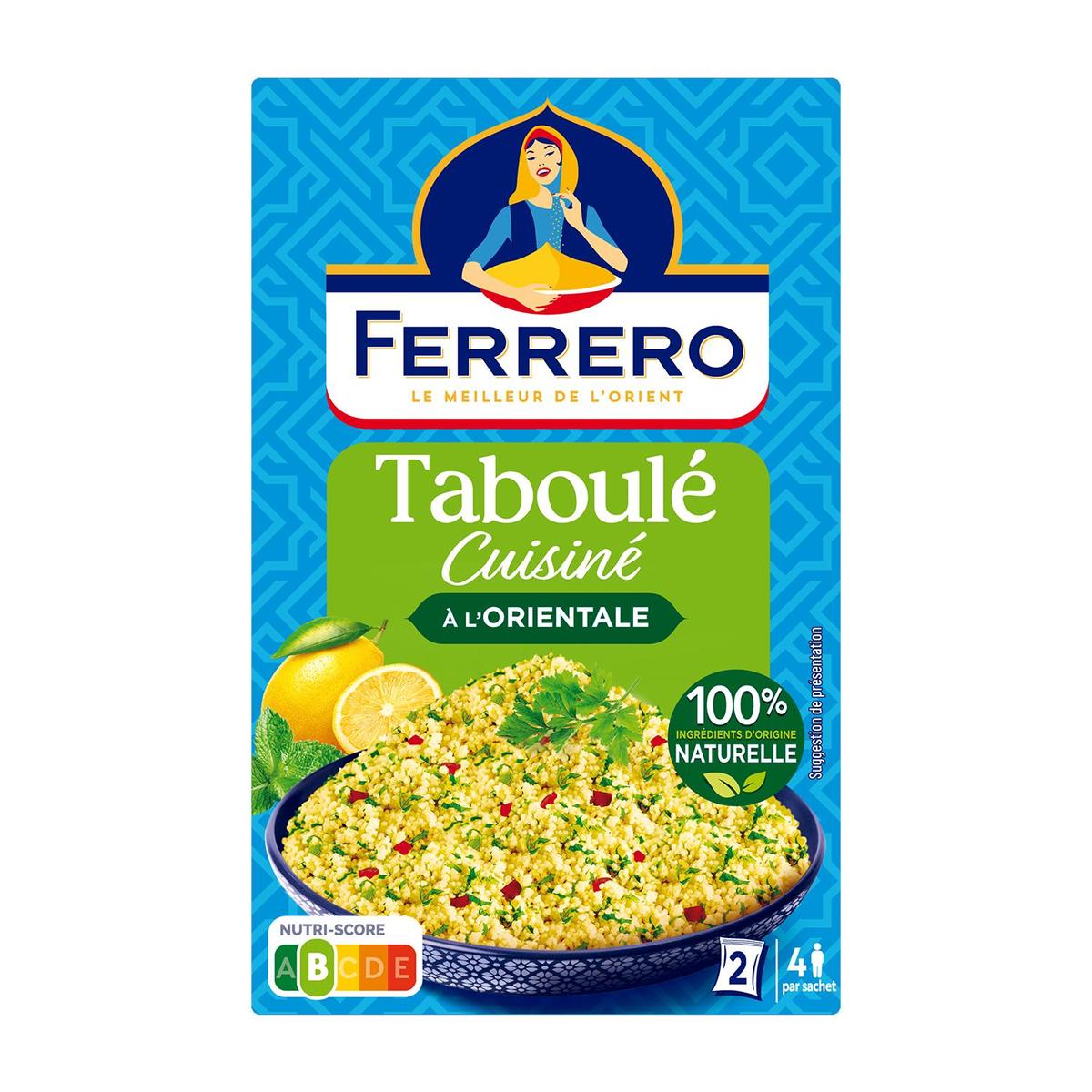 Achat / Vente Ferrero Taboulé cuisiné à l&amp;#39;Orientale en sachet, 2x200g