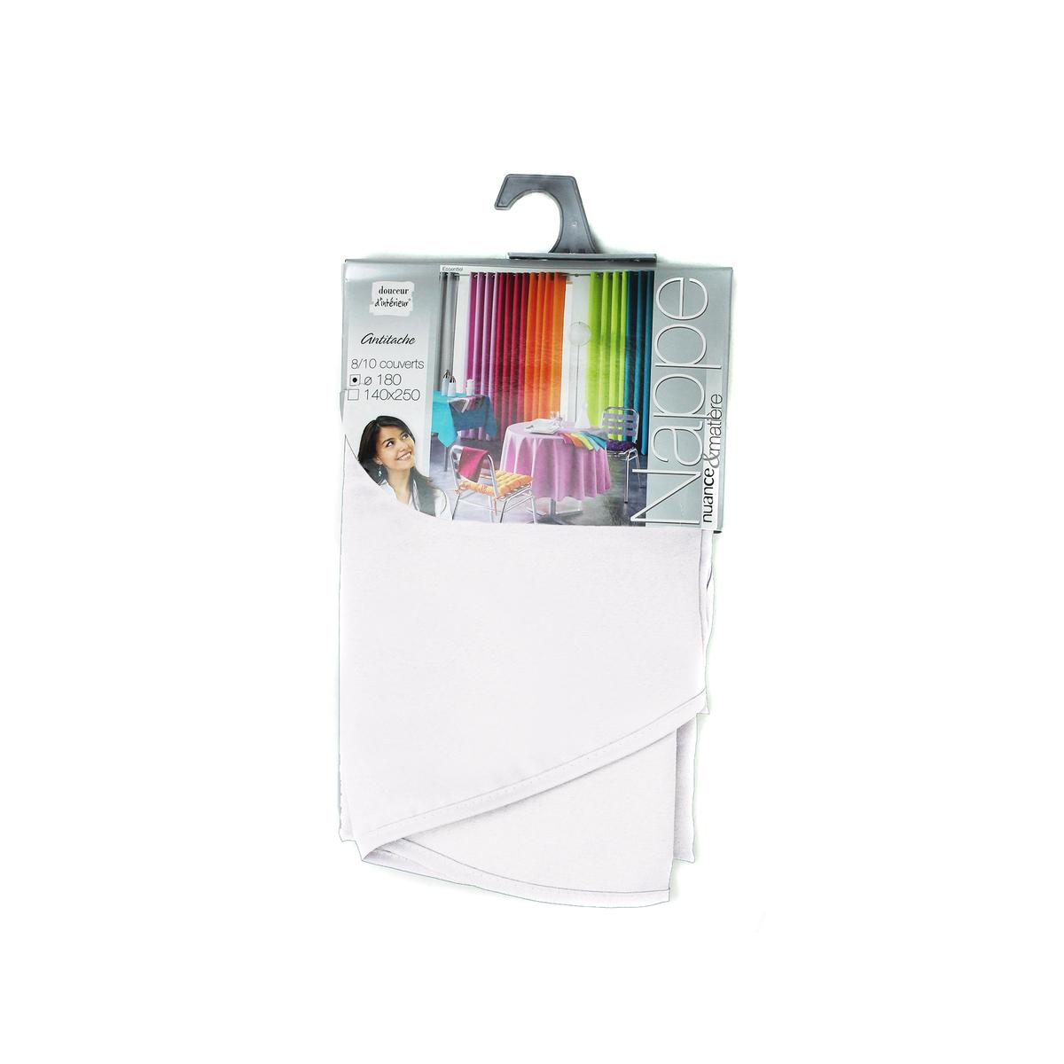 3574387202434 - Douceur D Interieur - Nappe ronde BLANC