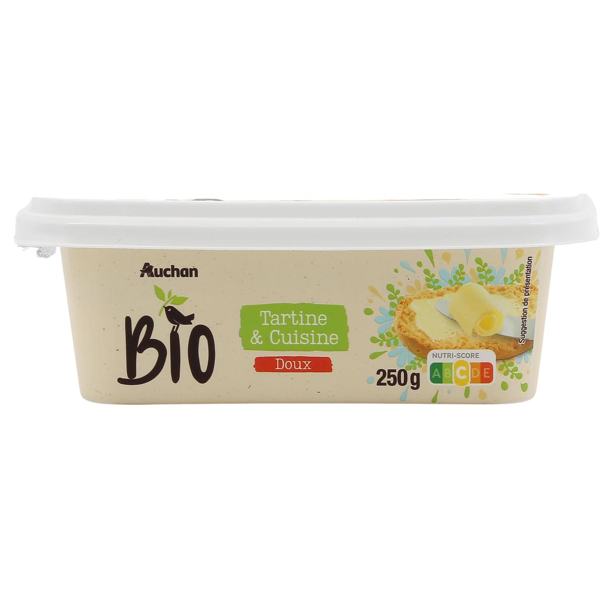 3596710424634 - Auchan BIO - Margarine doux Bio pour tartine et cuisson
