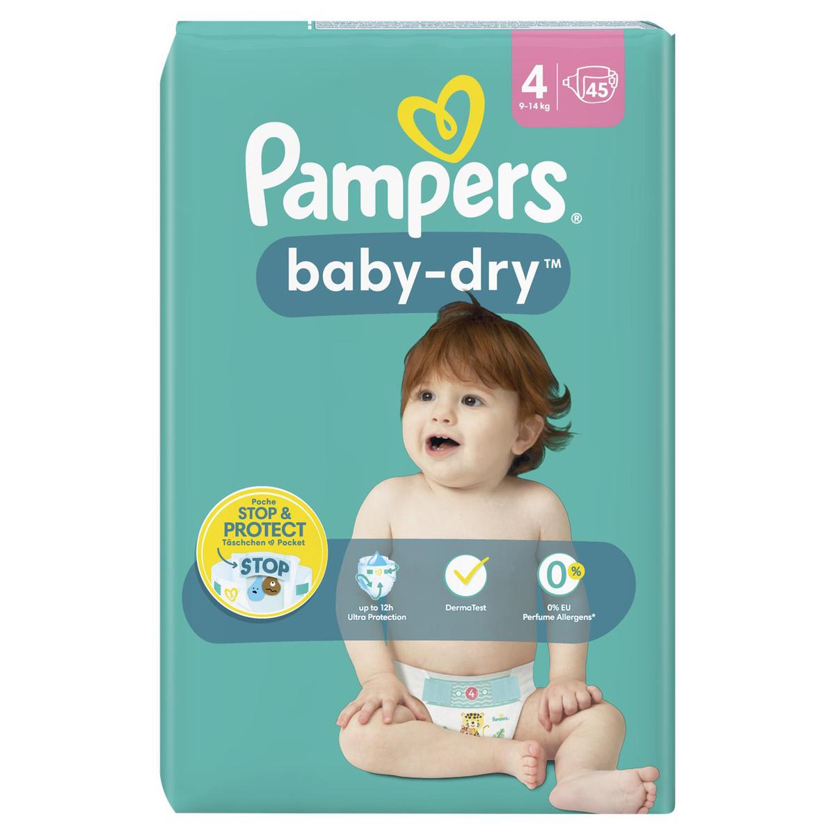 28 Couches Culottes Maxi Baby-Dry Pampers T4 (9 - 14kg)