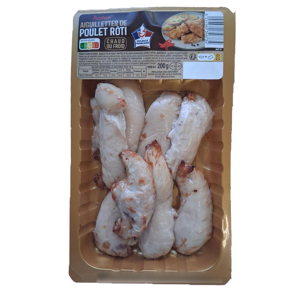 3254560346734 - Auchan - Aiguillettes de Poulet Rôti