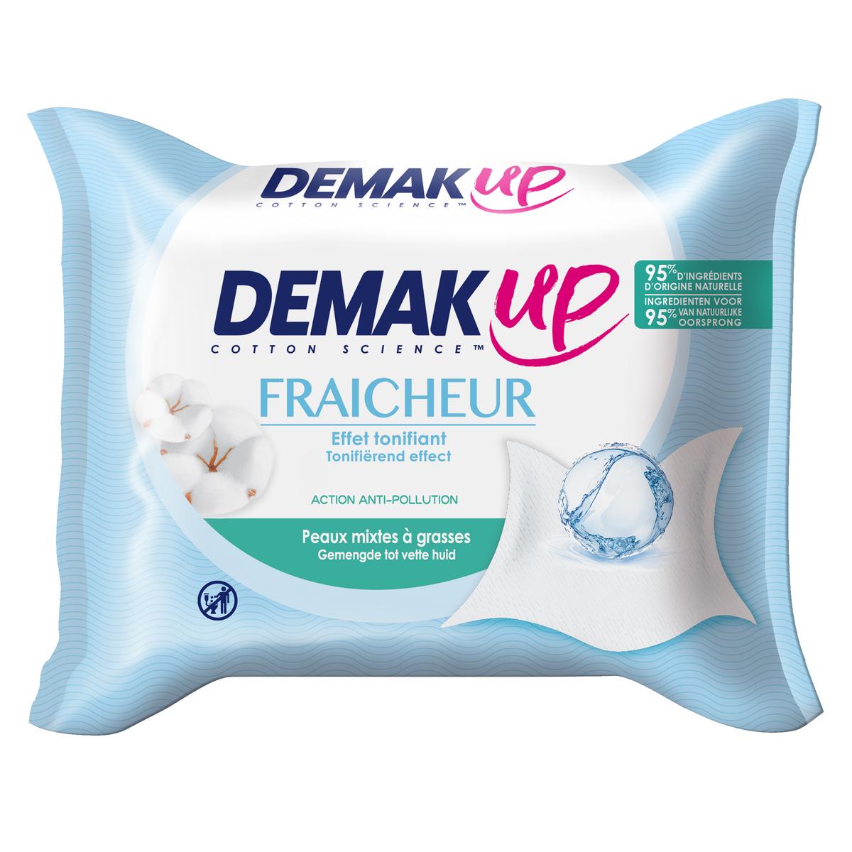 3133200677134 - Demak Up - Lingettes sensation à l'eau démaquillante
