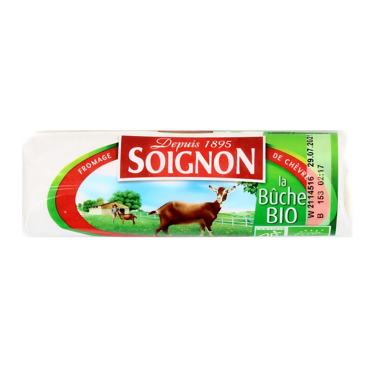 3523230019934 - Soignon - Buche de chèvre bio