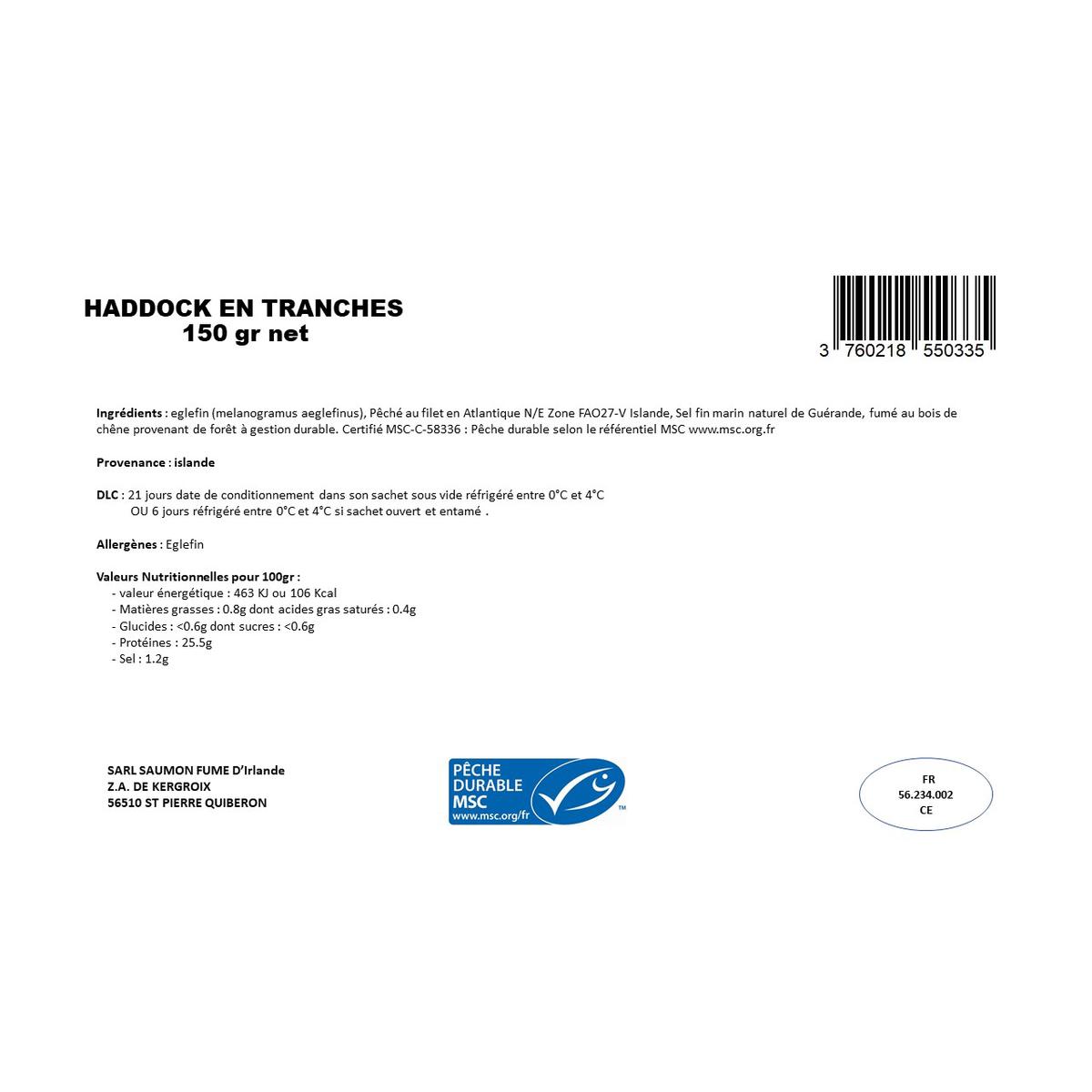 3760218550335 - Côté Sauvage - Haddock fumé