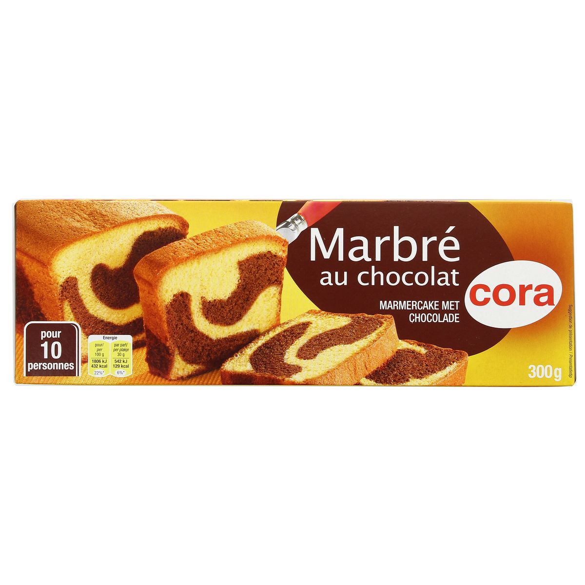 Livraison A Domicile Cora Marbre Au Chocolat 300g