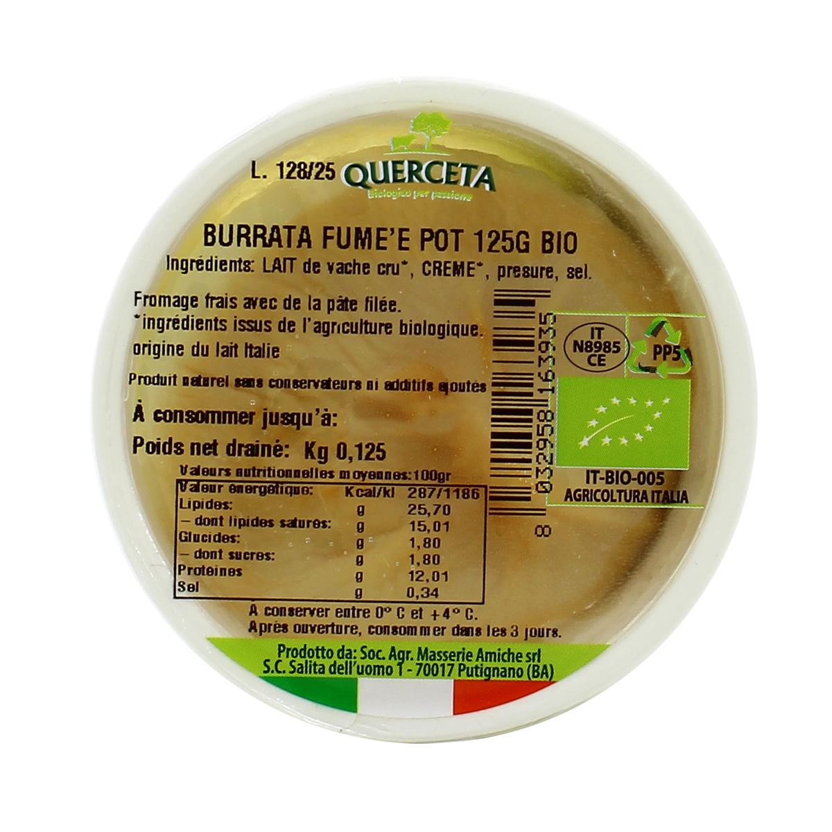 8032958163935 - Querceta - Burrata Fumée, Bio