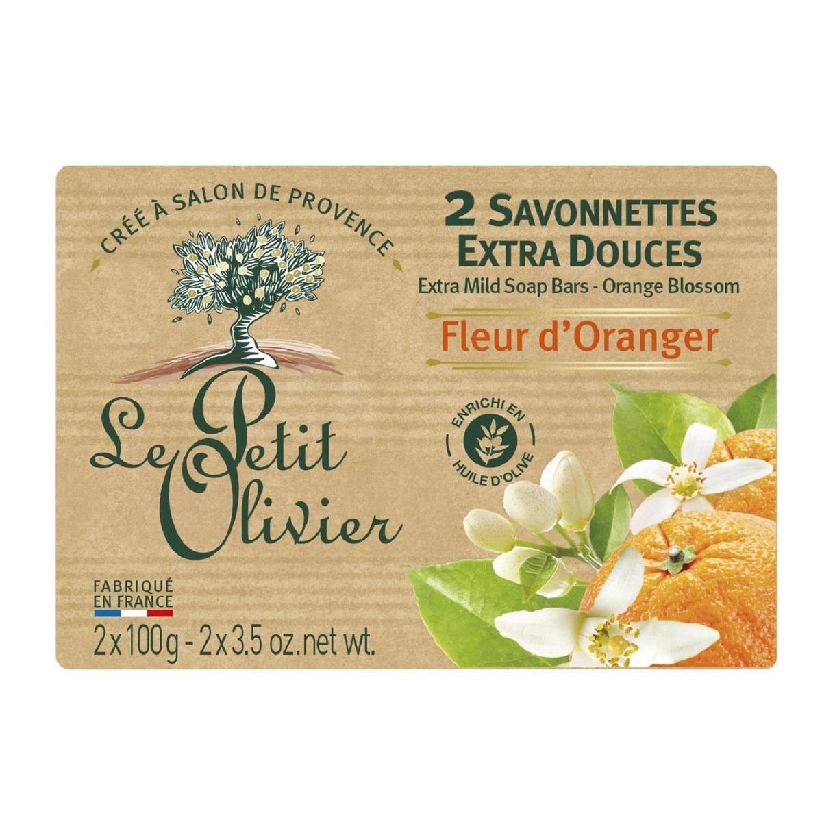 3549620005035 - Le petit Olivier - Savonnettes Extra Douces Fleur d'Oranger