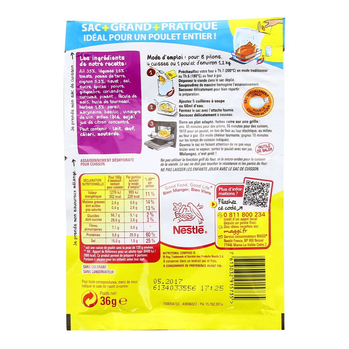 7613032915735 - Maggi - Papillotes Poulet Ail et Oignon