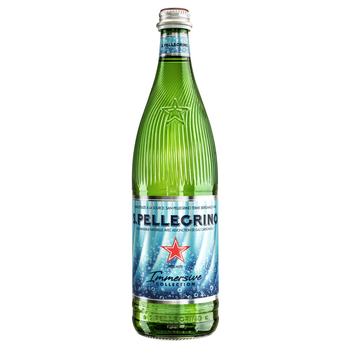 San Pellegrino Eau gazeuse minérale naturelle (bouteille en verre)