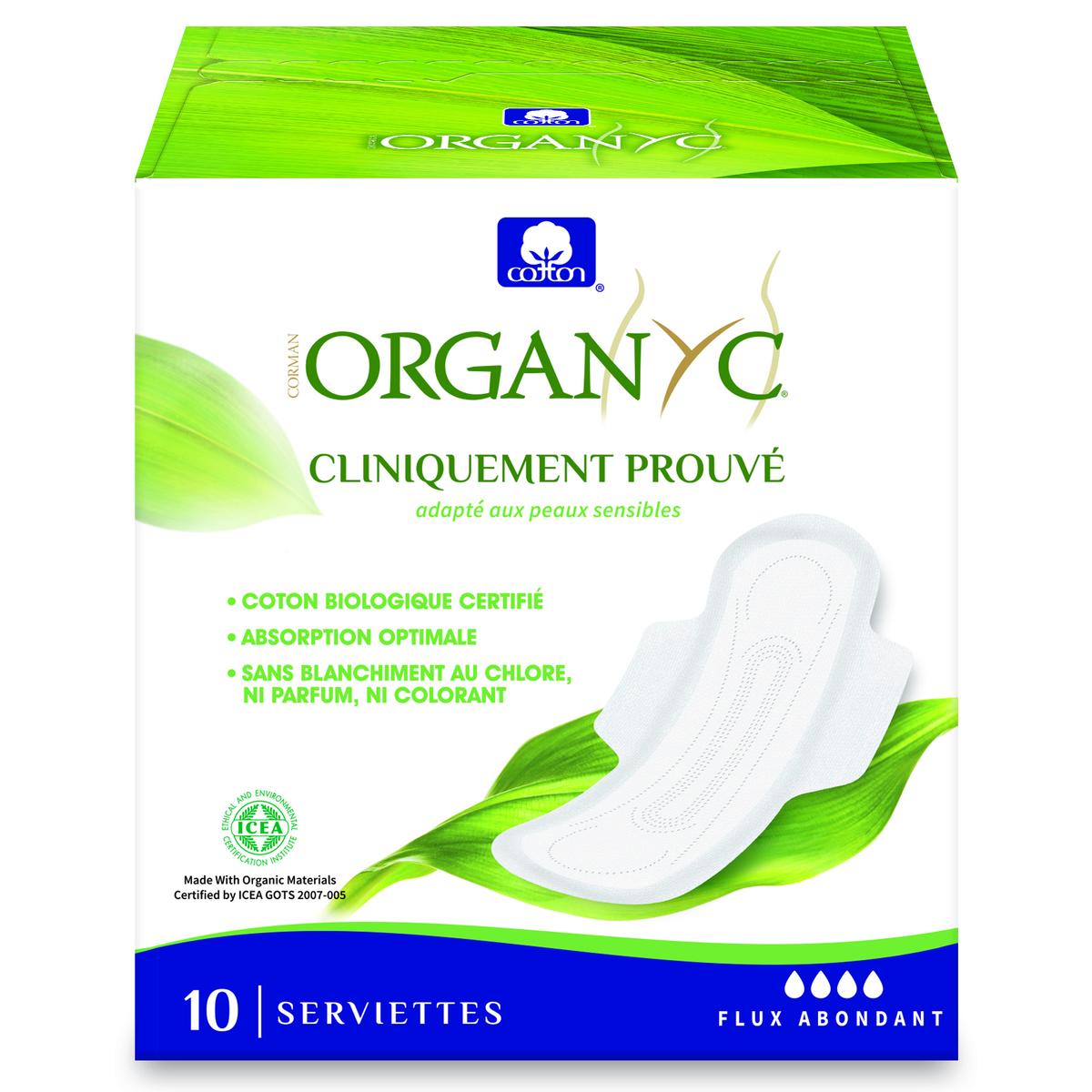 8016867009935 - Organyc - Serviettes Flux abondant
