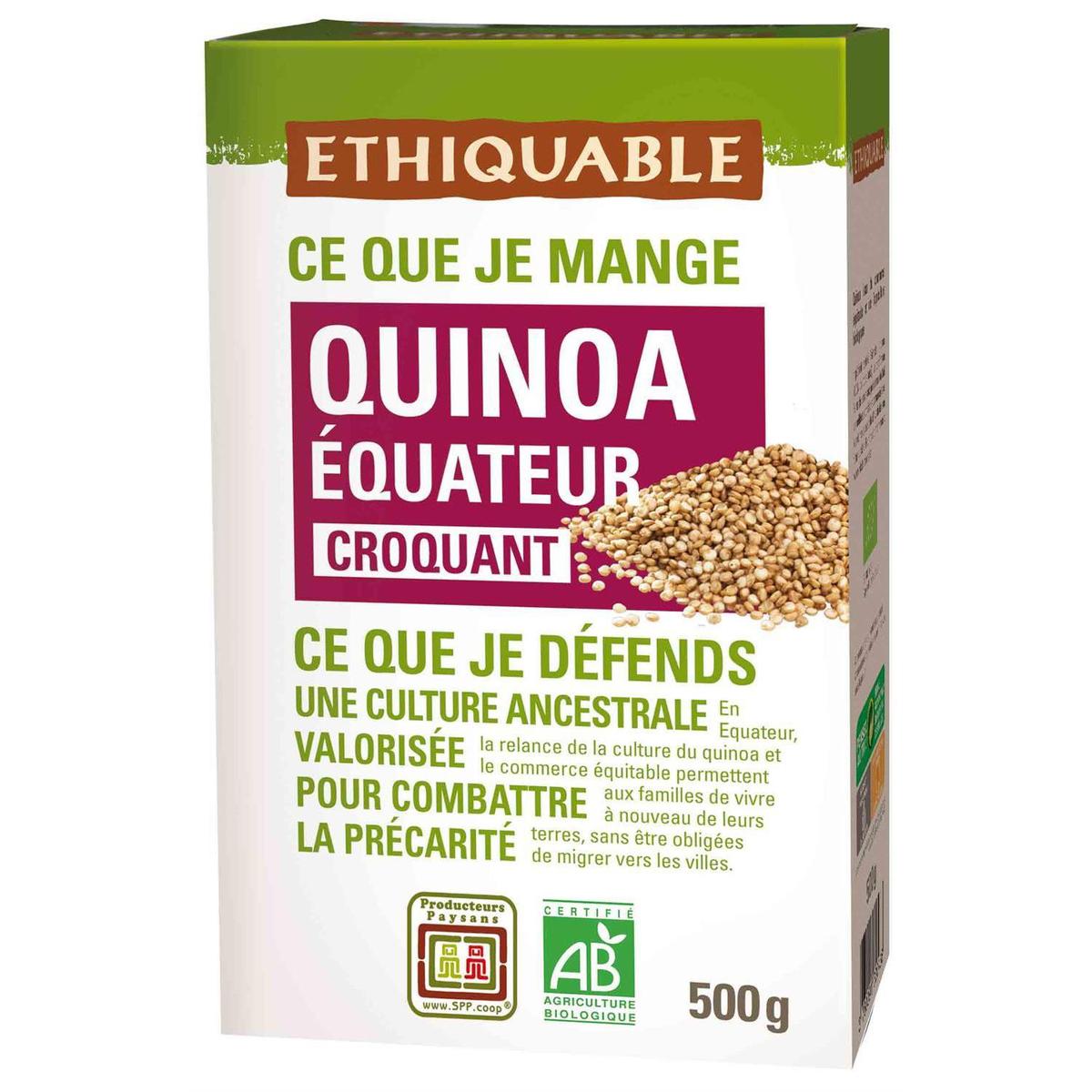 3760091720436 - Ethiquable - Commerce Equitable - Quinoa croquant Bio de l'Equateur