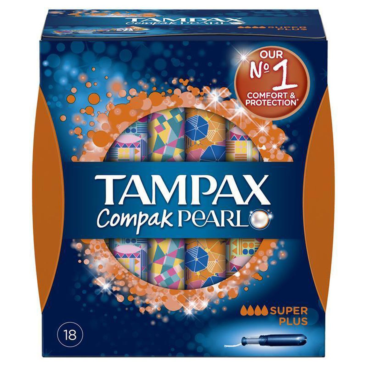 Tampax Tampons hygiéniques avec applicateur flux super +, 18 pièces