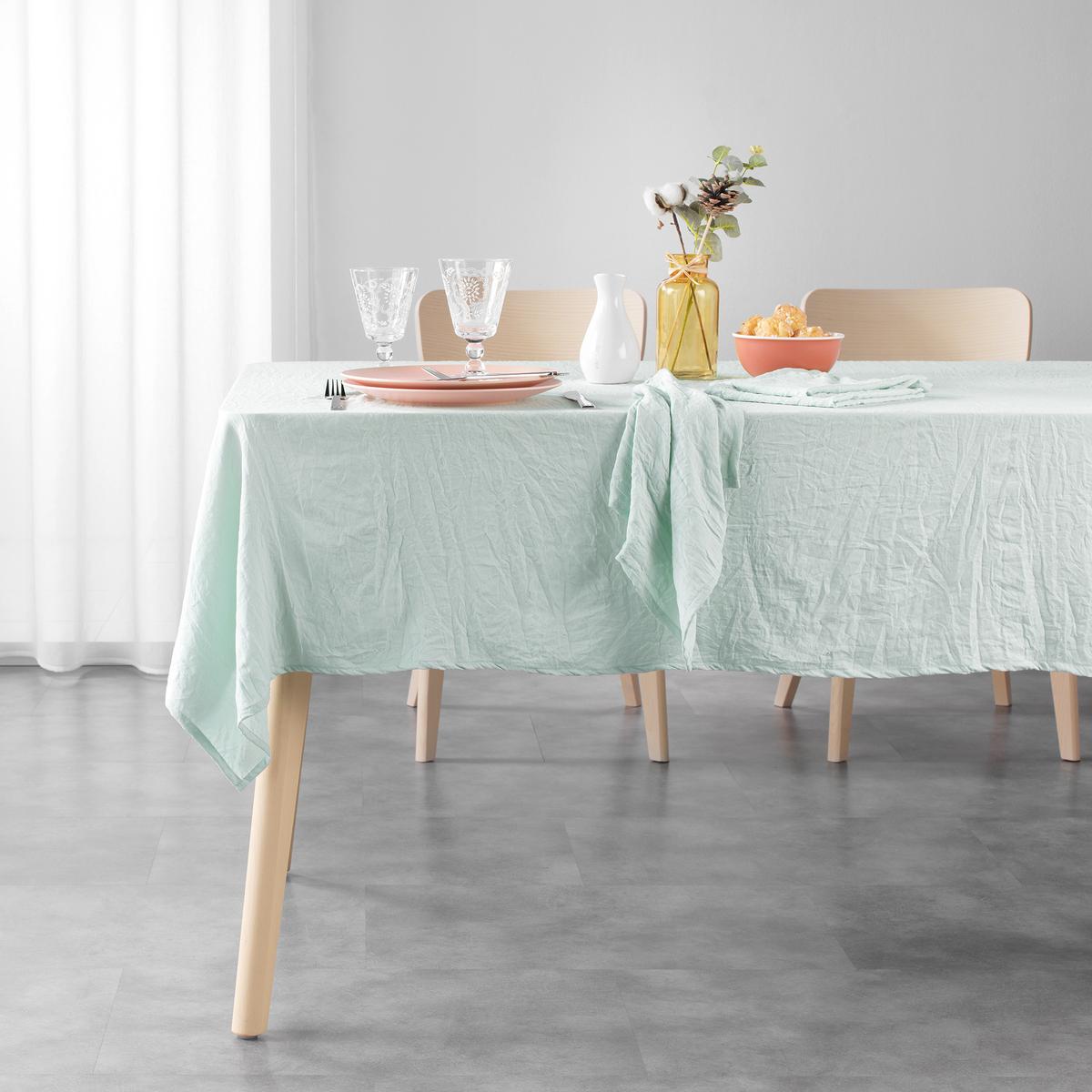 3574387231236 - Douceur D Interieur - Nappe rectangle Suzy Menthe